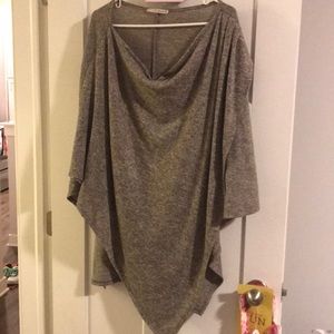 Grey poncho